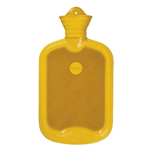 BOUILLOTTE A EAU CAOUTCHOUC 2L JAUNE