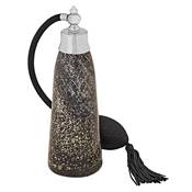 Vaporisateur Oblong Noir Dcor de Paillettes Argentes - 80 ML