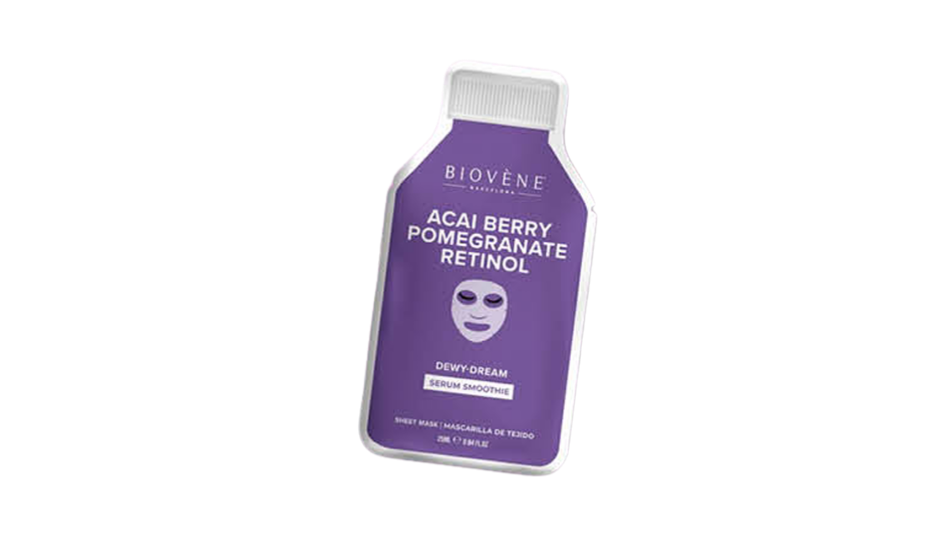 MASQUE VISAGE AVEC SERUM AÇAÏ, GRENADE ET RETINOL X16