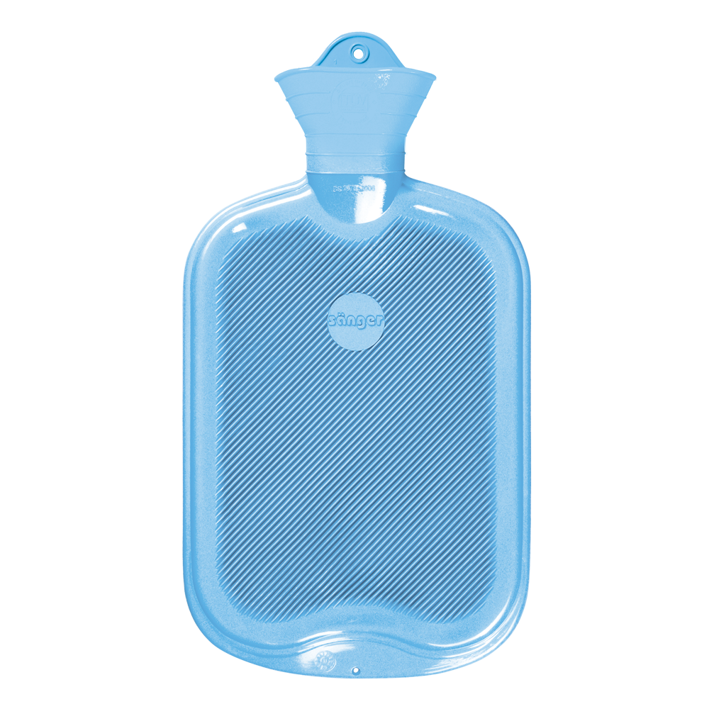 Bouillotte à eau en Caoutchouc - Bleu Clair