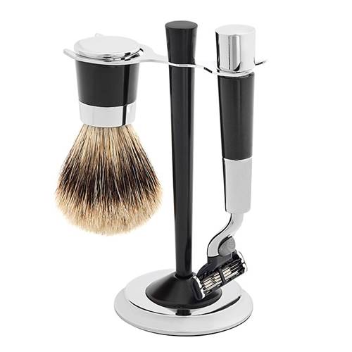 Ensemble Rasage 3 Pièces Noir Nacré