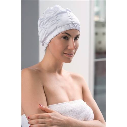 Bonnet de Douche Blanc Étanche
